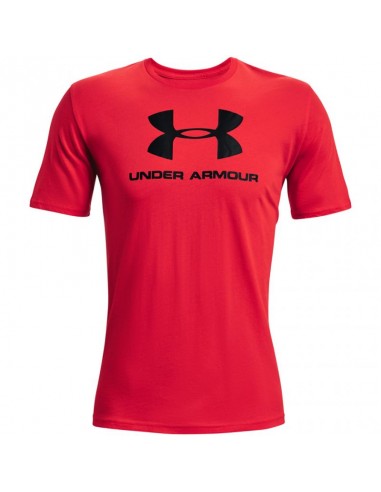 Under Armour Sportstyle Î‘Î¸Î»Î·Ï„Î¹ÎºÏŒ Î‘Î½Î´ÏÎ¹ÎºÏŒ T-shirt ÎšÏŒÎºÎºÎ¹Î½Î¿ Î¼Îµ Î›Î¿Î³ÏŒÏ„Ï…Ï€Î¿ 1329590-601